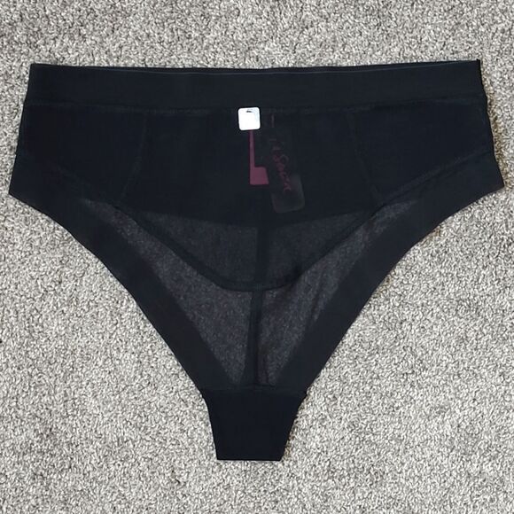 New With Tags La Senza Size XL High Waist Shaping Black G-String - Picture 5 of 11